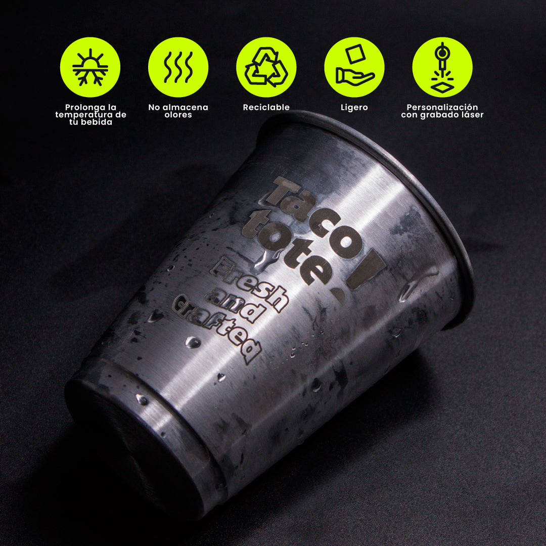 Vaso de Aluminio 500 ml Personalizable - ALLUM CUPS