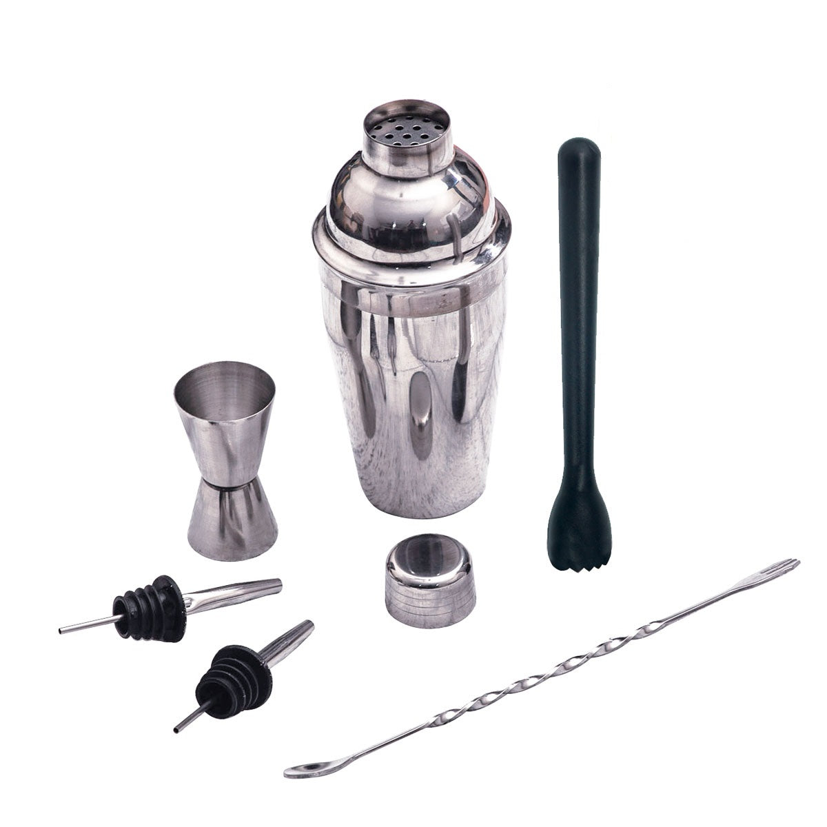 Kit Bartender Silver con macerador ranurado