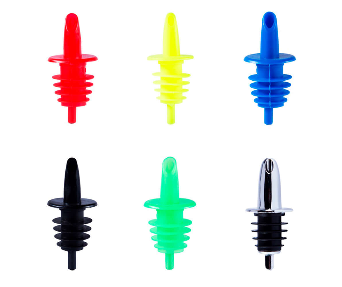 Boquilla plástico 12 Pack (negro, verde, azul, rojo, amarillo y cromado)