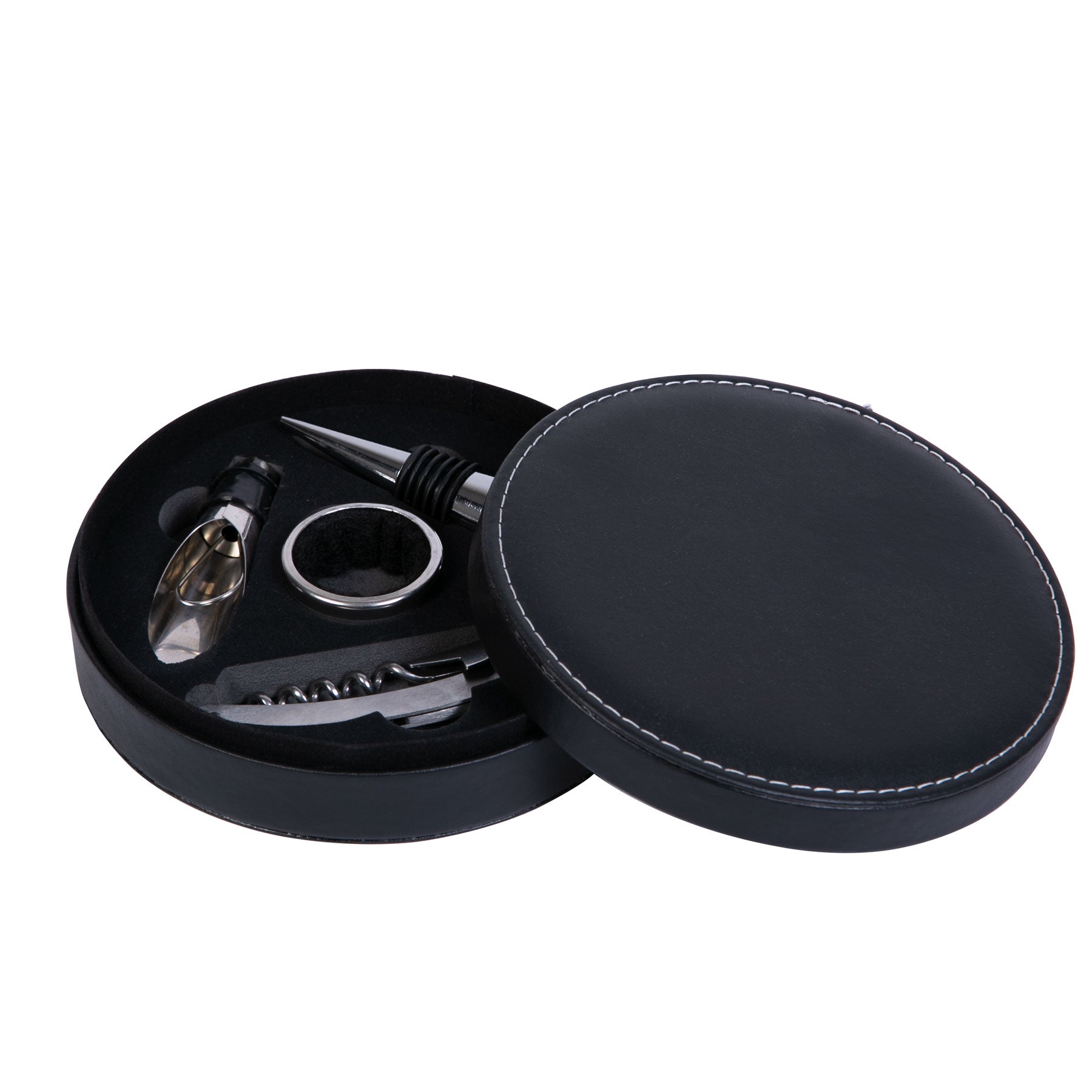 Estuche Vino Circular Blanc con 4 accesorios