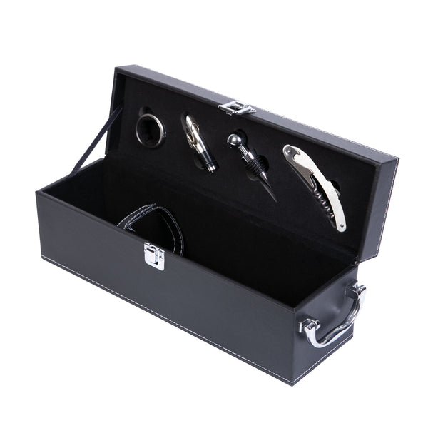 Estuche Vino Shiraz con 4 accesorios