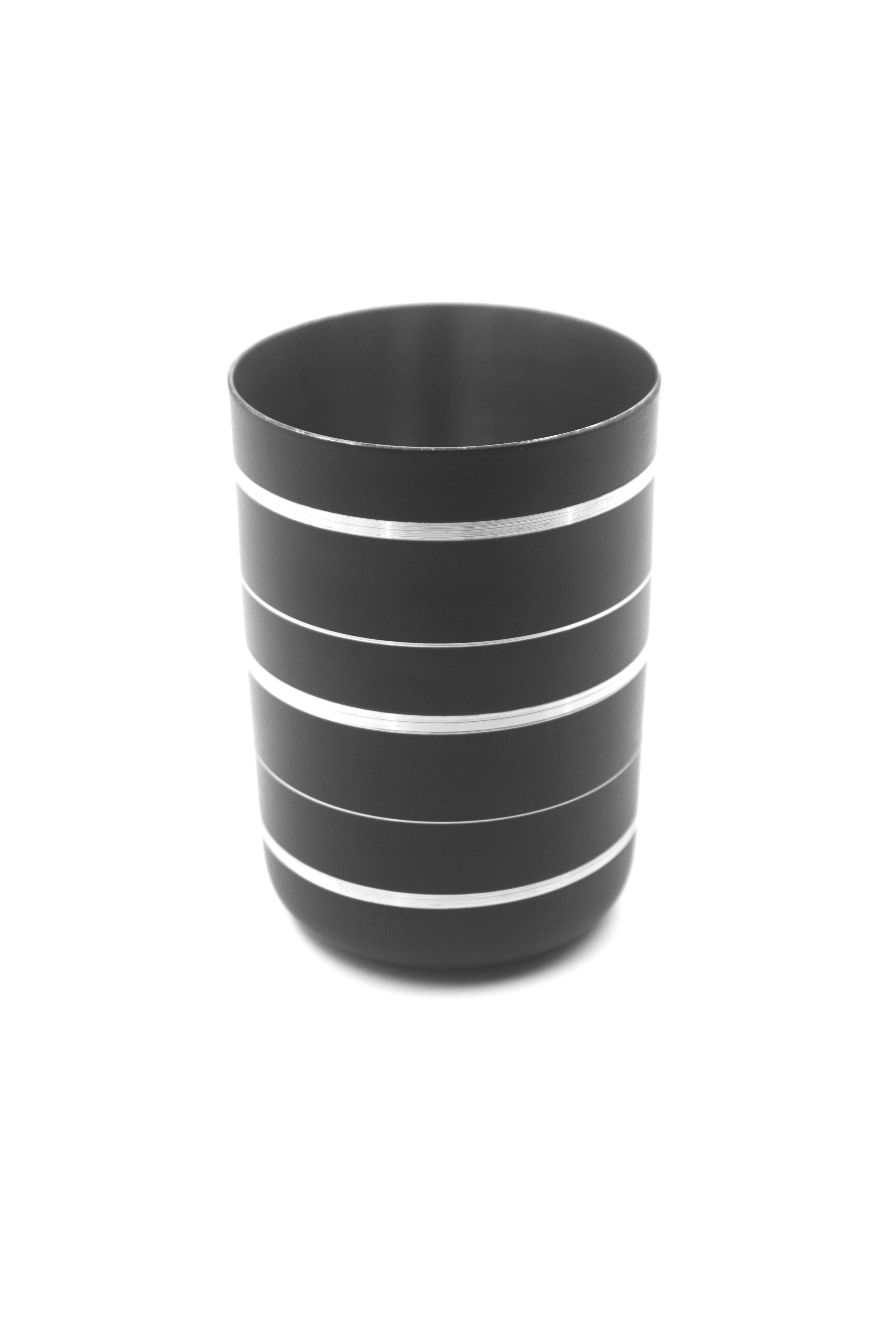 Vaso Acero Inoxidable Silver Black 300 ml