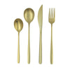 Set Cubiertos Osaka Dorado 4 Pz