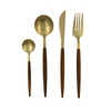 Set Cubiertos Malta Dorado 4 Pz