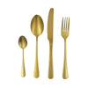 Set Cubiertos Marsella Dorado 4 Pz