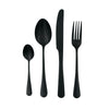 Set Cubiertos Marsella Negro 4 Pz