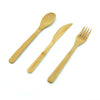 Set Cubiertos Bambú 3 Pz