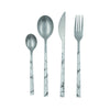 Set Cubiertos Toscana Marmol 4 Pz
