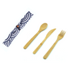 Set Cubiertos Bambú 3 Pz