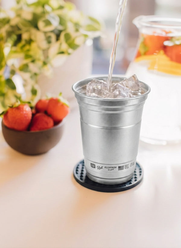 Vaso de Aluminio Ball Cup Top Cup 16 Onzas - Original Brand