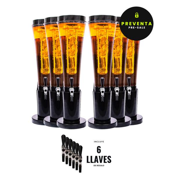 Despachador de Cerveza ACE 5 Litros Negro 6 Pack