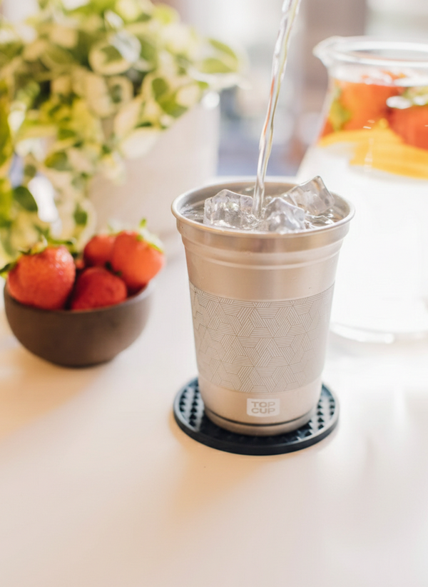 Vaso de Aluminio Ball Cup Top Cup 16 Onzas - Original Brand