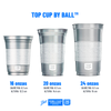 Vaso de Aluminio Ball Cup Top Cup 24 Onzas - Original Brand White