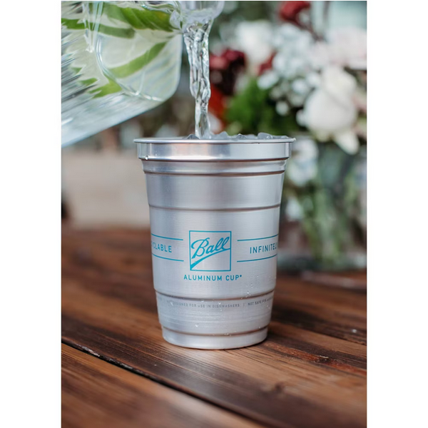 Vaso de Aluminio Ball Cup Top Cup 16 Onzas - Original Brand