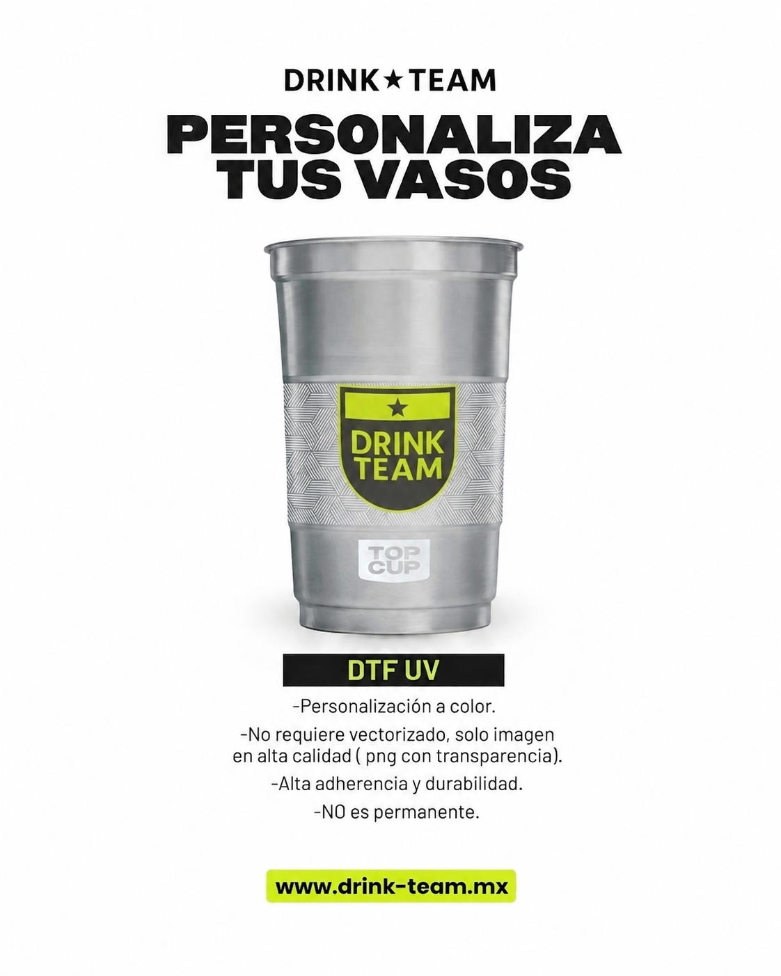 Vaso de Aluminio Ball Cup Top Cup 16 Onzas - Original Brand