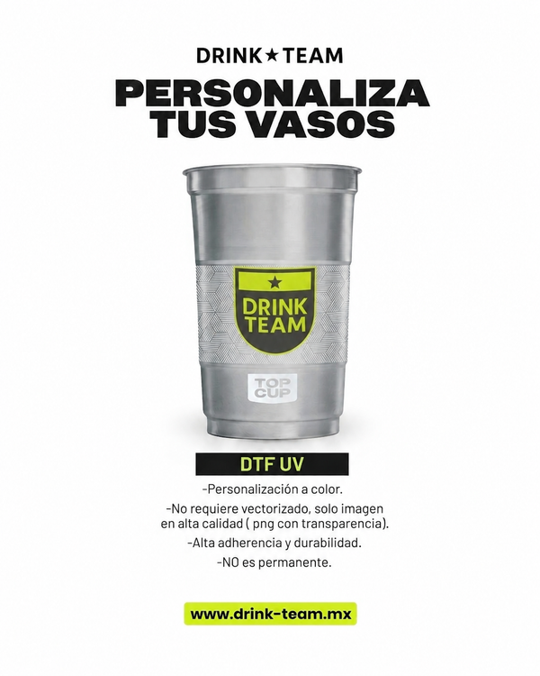 Vaso de Aluminio Ball Cup Top Cup 12 Onzas - Original Brand White