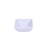 Tazon Cuadrado Melamina Blanco 7 Cms  6 pack