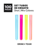 Shots Tubo de Ensayo Colores Mix Pack 100 Pack