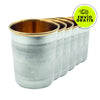 Vaso Cobre Silver Cup 6 Pack 300 ml