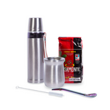 Kit de Mate Argentino Tradicional Plateado